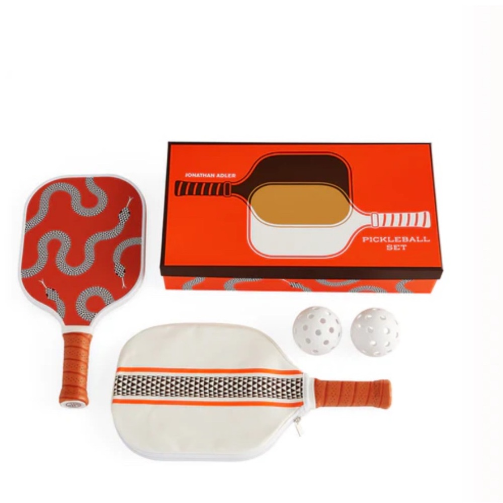NEW IN BOX JONATHAN ADLER EDEN PICKLEBALL SET AMAZING GIFT OR FOR YOURSELF